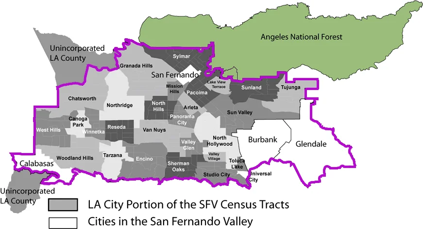 San Fernando Valley Flower Delivery map